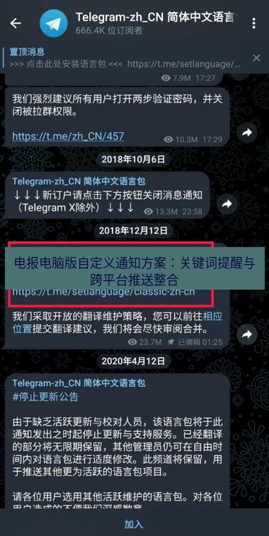 电报下载 电报电脑版自定义通知方案：关键词提醒与跨平台推送整合