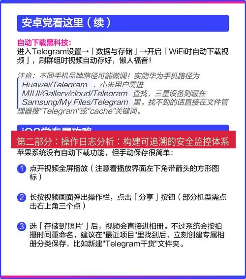 电报下载 第二部分：操作日志分析：构建可追溯的安全监控体系