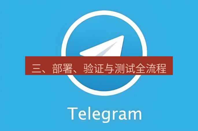 电报下载 三、部署、验证与测试全流程