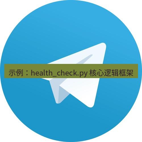 电报下载 示例：health_check.py 核心逻辑框架