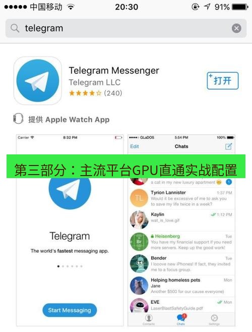 电报下载 第三部分：主流平台GPU直通实战配置