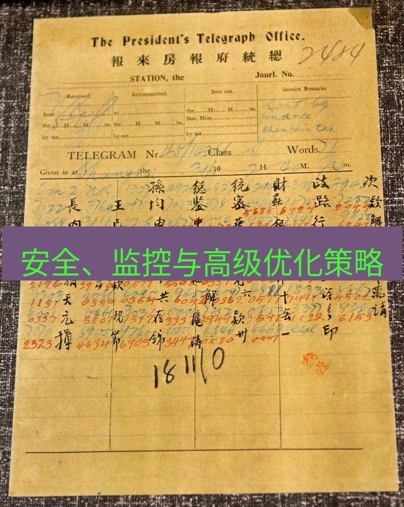 电报下载 安全、监控与高级优化策略