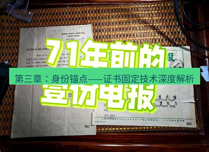 电报下载 第三章：身份锚点——证书固定技术深度解析