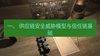 电报下载 一、 供应链安全威胁模型与信任链基础