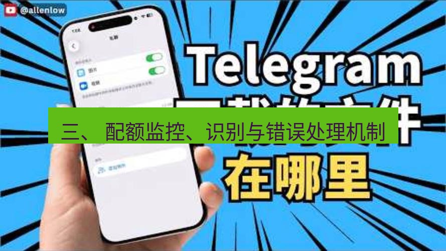 电报下载 三、 配额监控、识别与错误处理机制