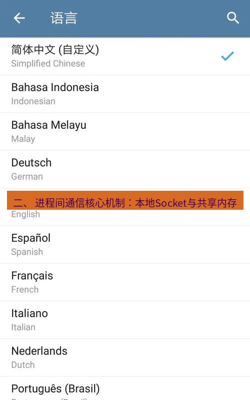电报下载 二、 进程间通信核心机制：本地Socket与共享内存