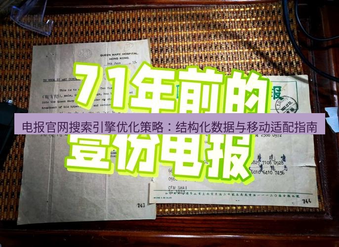 电报下载 电报官网搜索引擎优化策略：结构化数据与移动适配指南